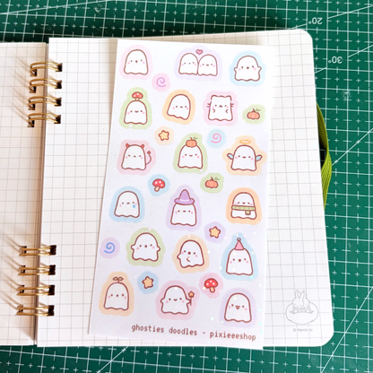 Little Ghosties Glitter Sticker Sheet