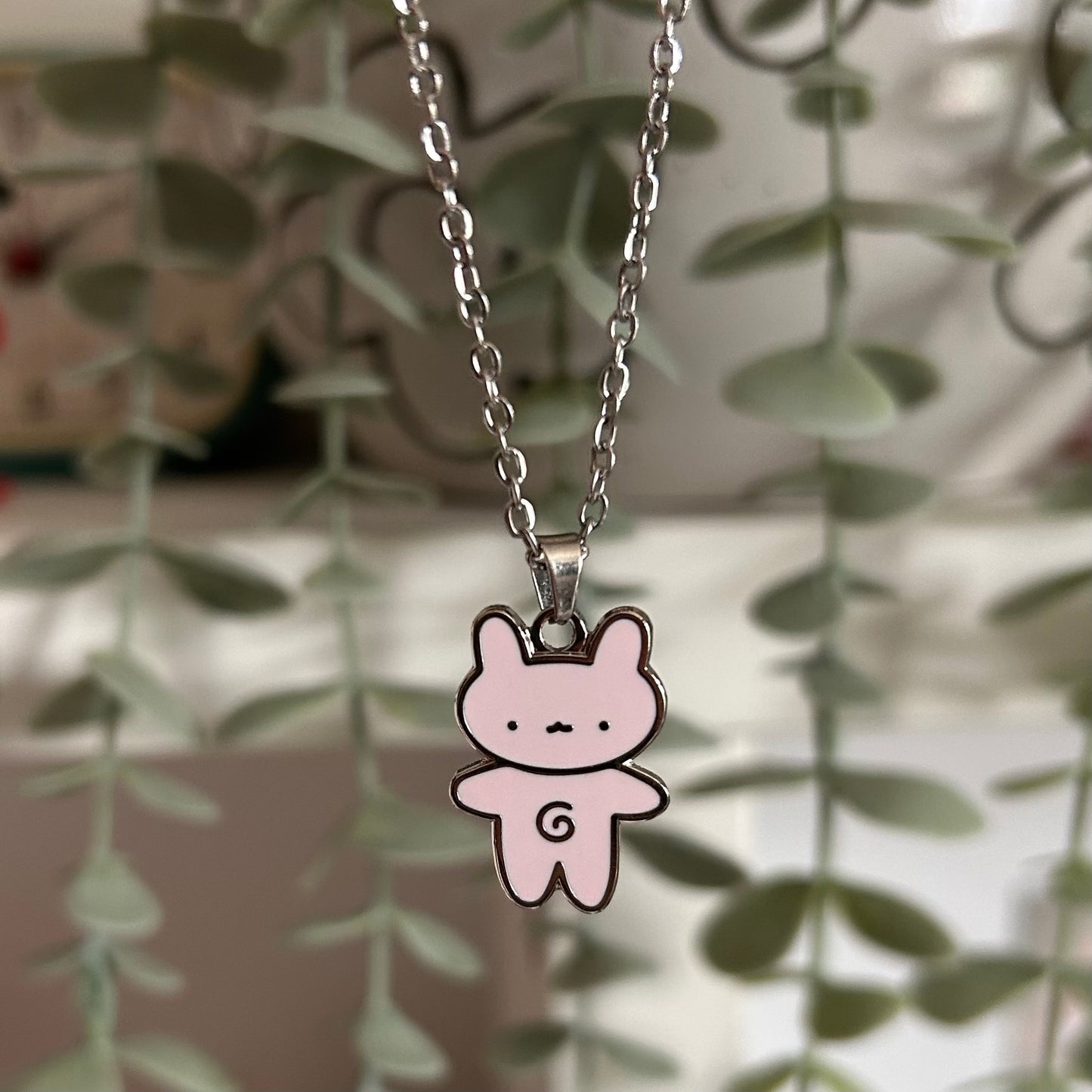 Silly Bunny Necklace- Gold or Silver