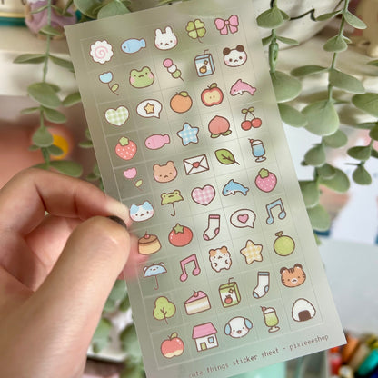 Cute Things Square Sticker Sheet