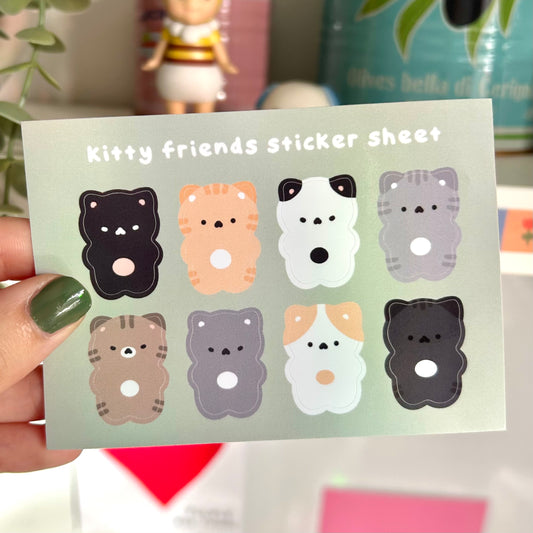 Kitty Friends Sticker Sheet
