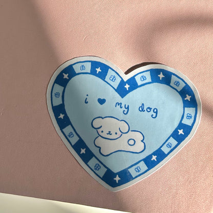 ‘I Love my Dog’ Sticker