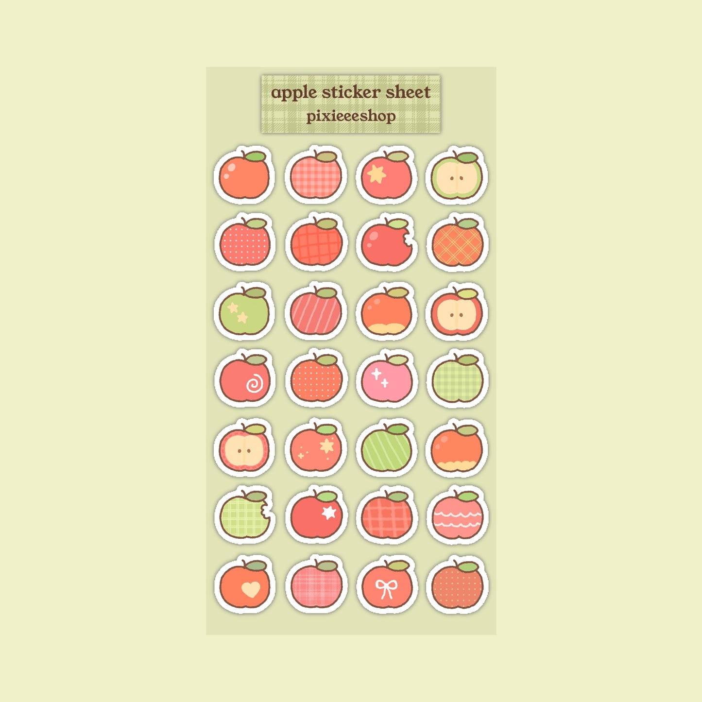 Apples Sticker Sheet