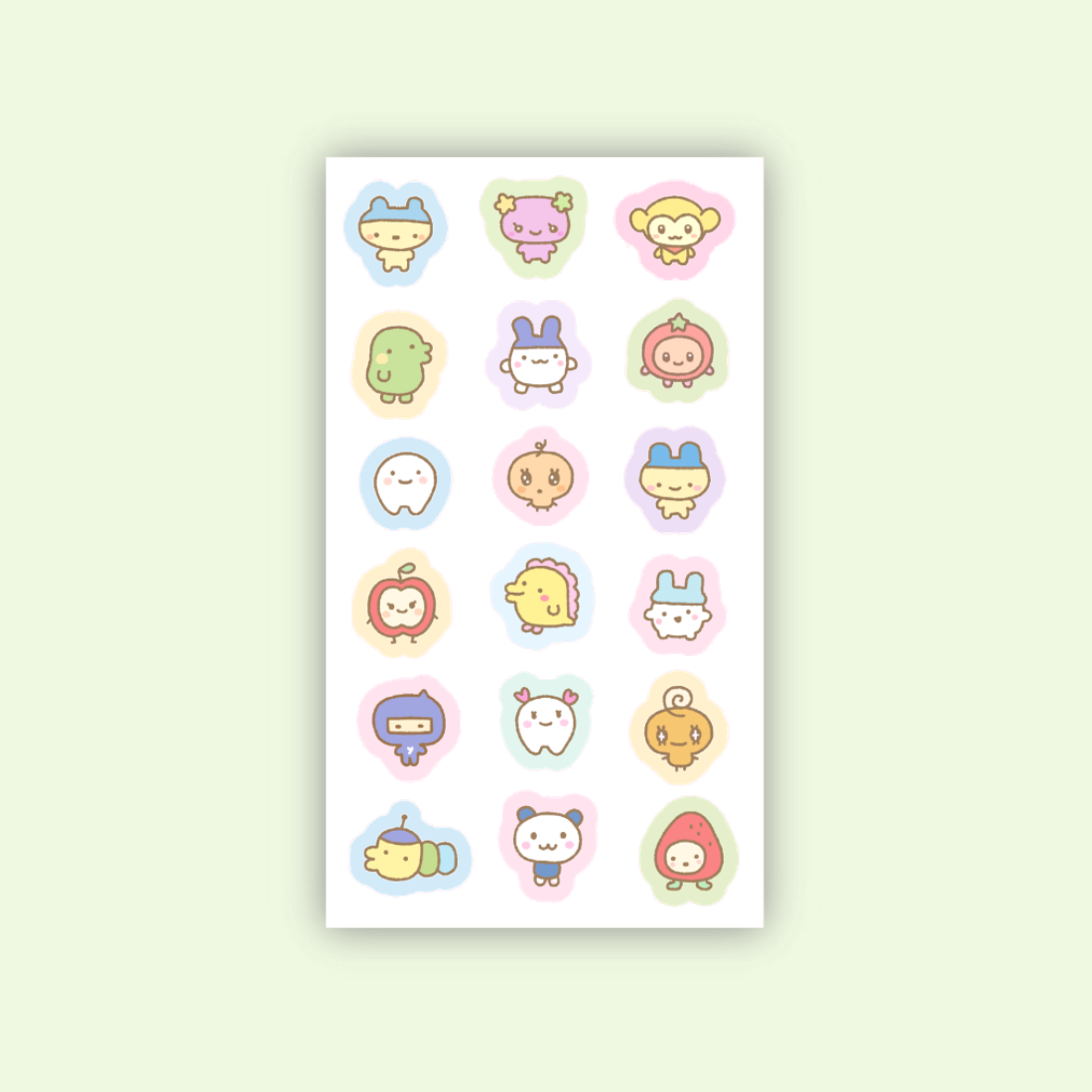 Tama Doodles Transparent Sticker Sheet