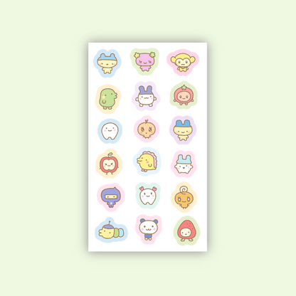 Tama Doodles Transparent Sticker Sheet