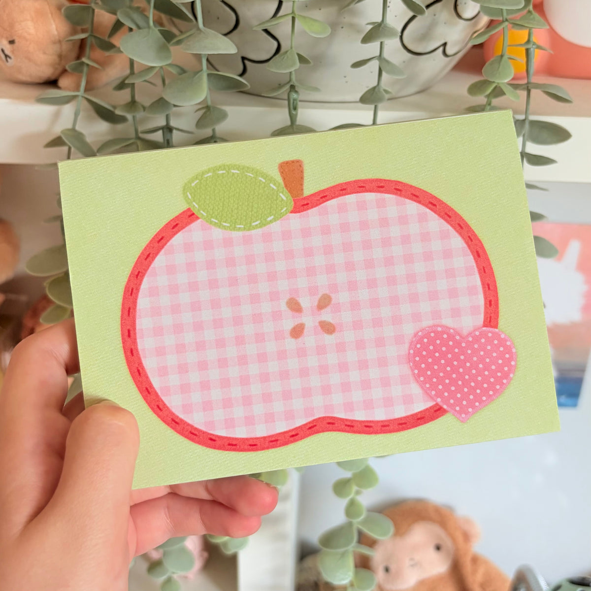 Apple Patchwork Memo Note Pad