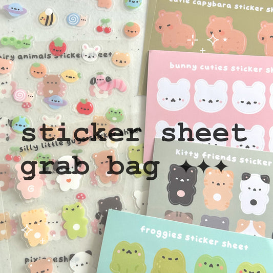 Sticker Sheet Grab Bag- Old Designs