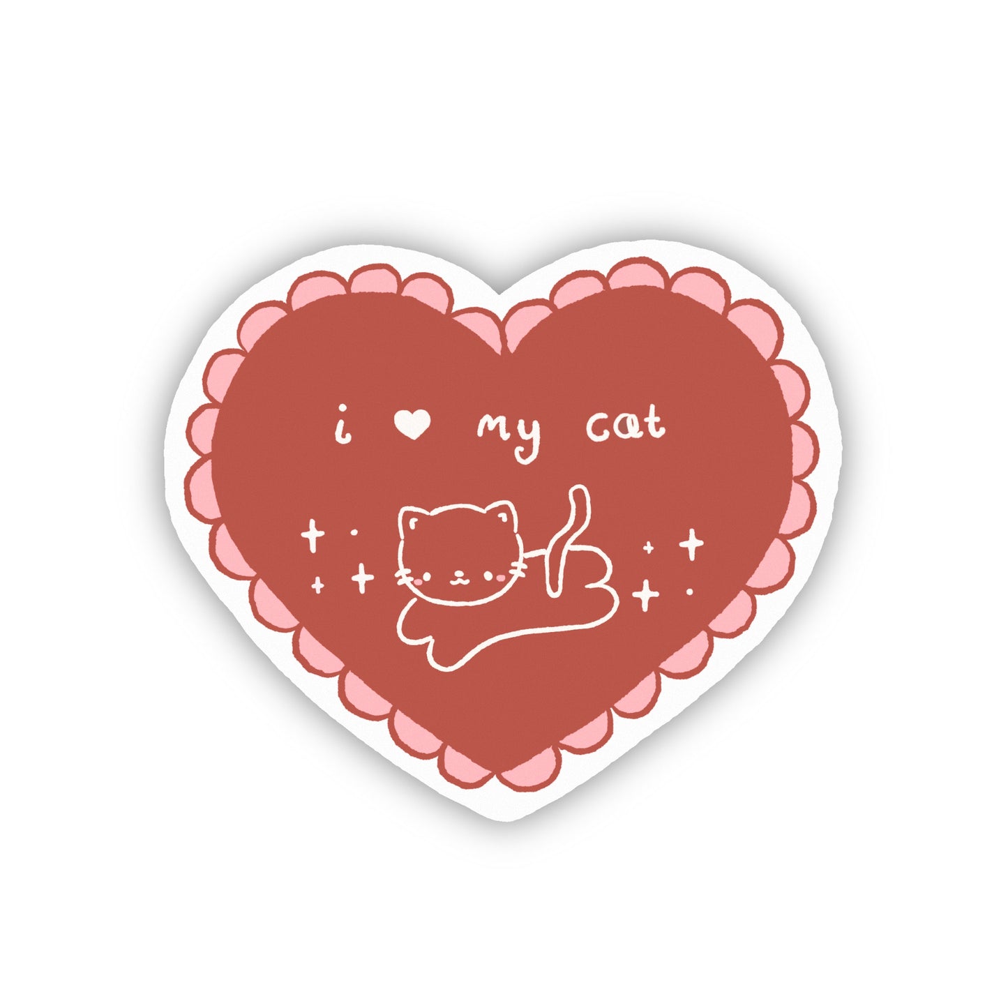 ‘I Love my Cat’ Sticker
