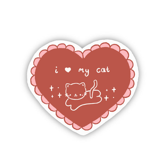 ‘I Love my Cat’ Sticker