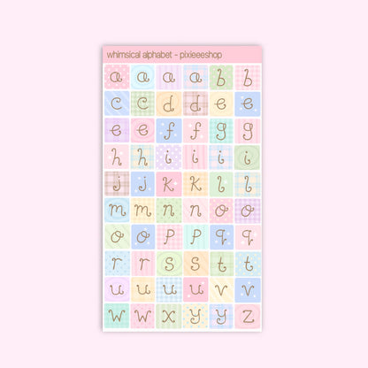 Alphabet Stickers - Whimsy