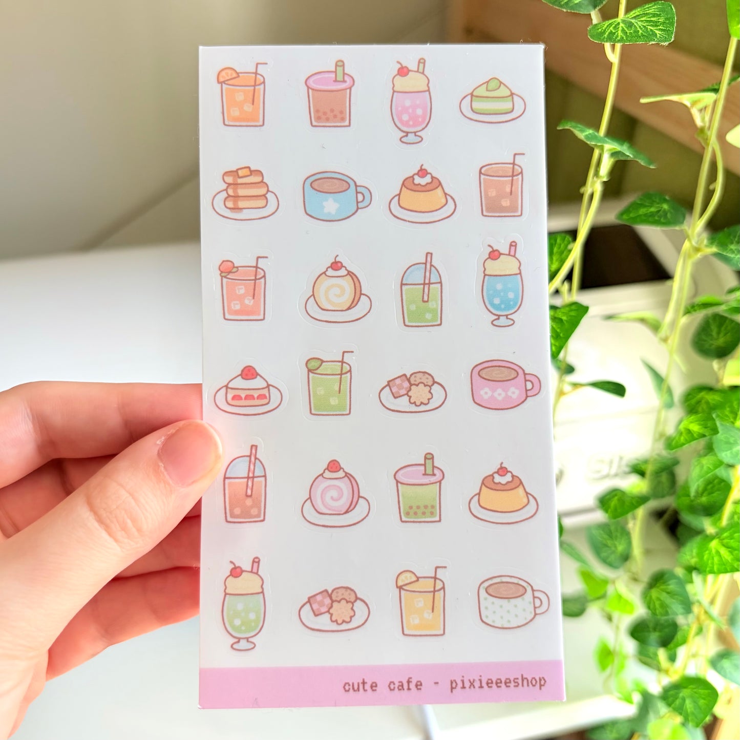 Cute Café Sticker Sheet