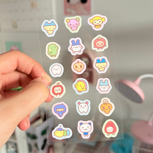Tama Doodles Transparent Sticker Sheet