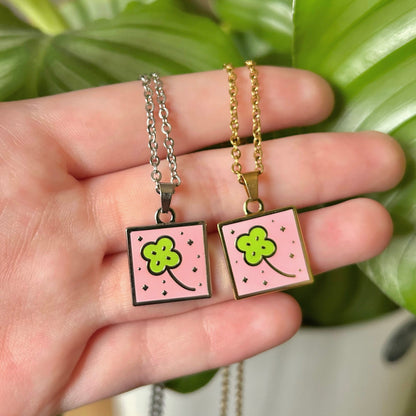 Lucky Clover Pendant- Gold