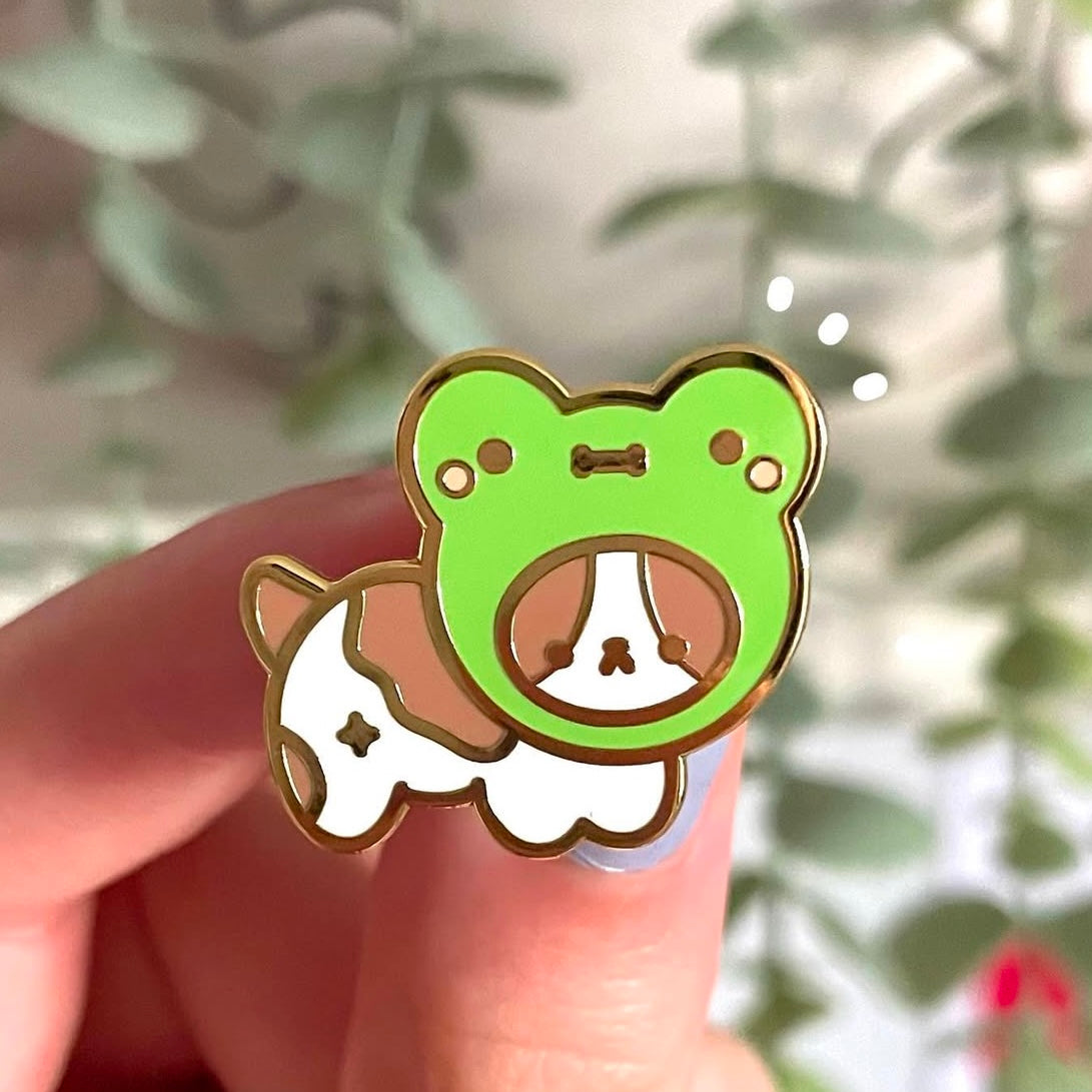 Frog Kitty Enamel Pin