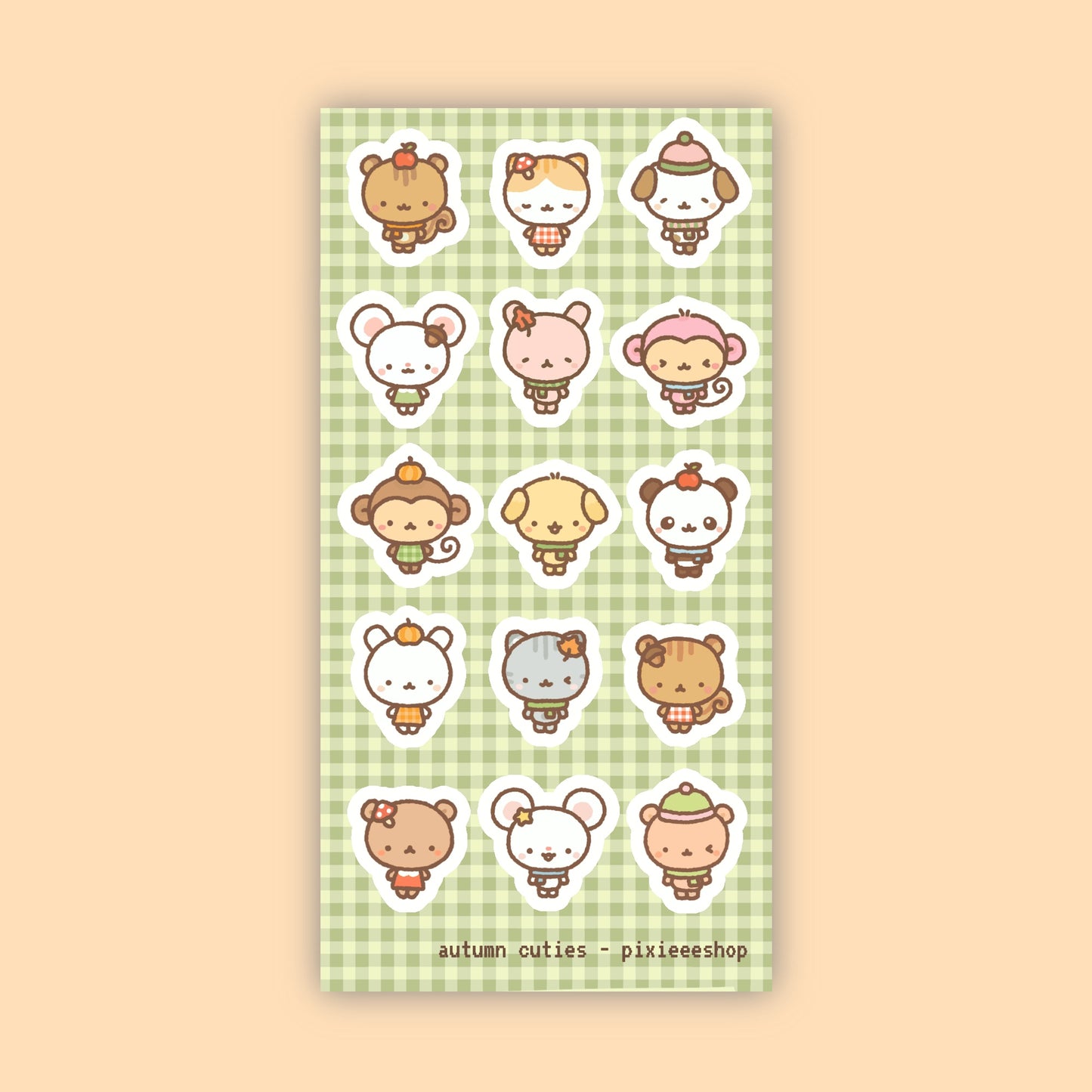 Autumn Cuties Sticker Sheet