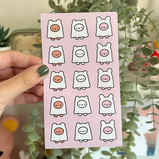 Ghost Cuties Sticker Sheet