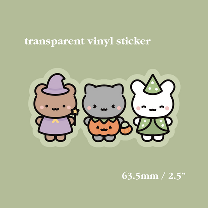 Halloween Costume Babies Sticker