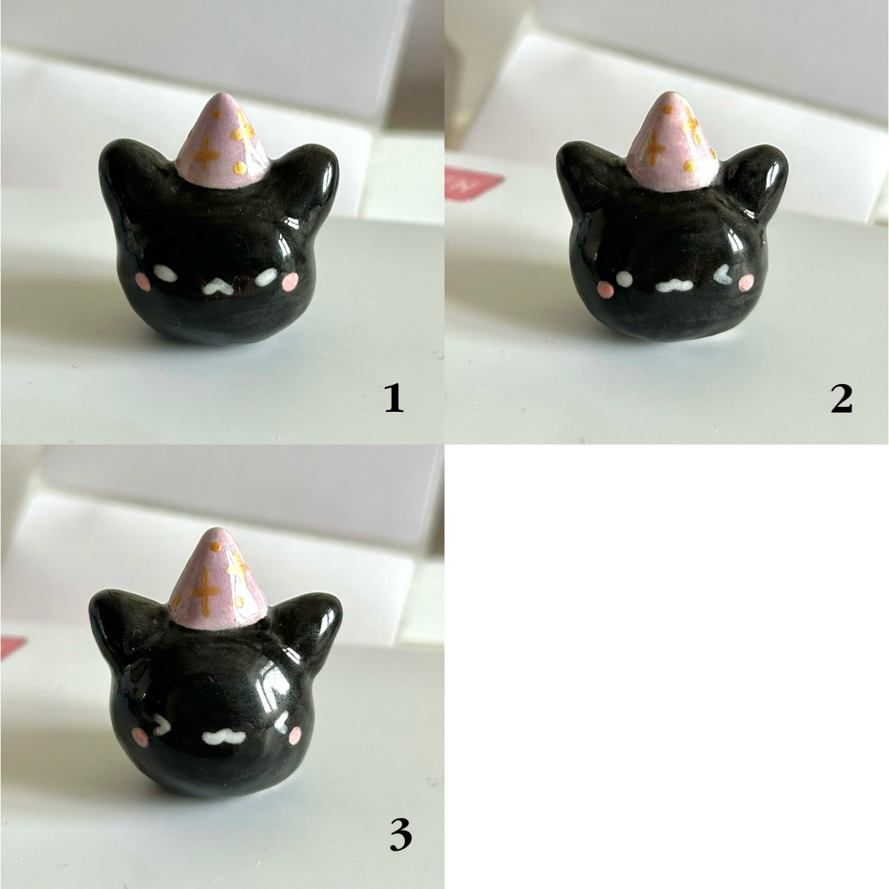 Wizard Kitty Ceramic Figures