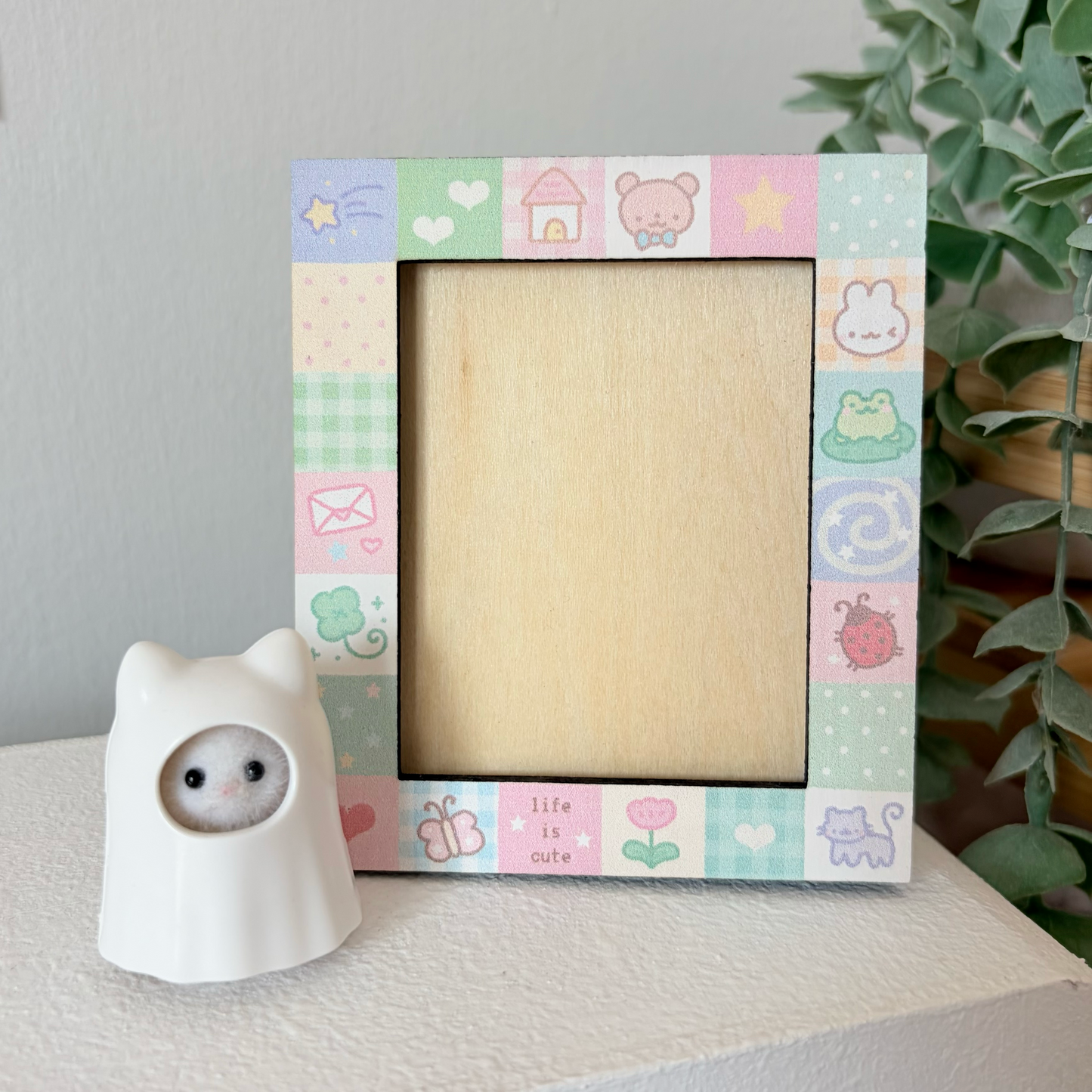 Cute Life Wooden Picture Frame
