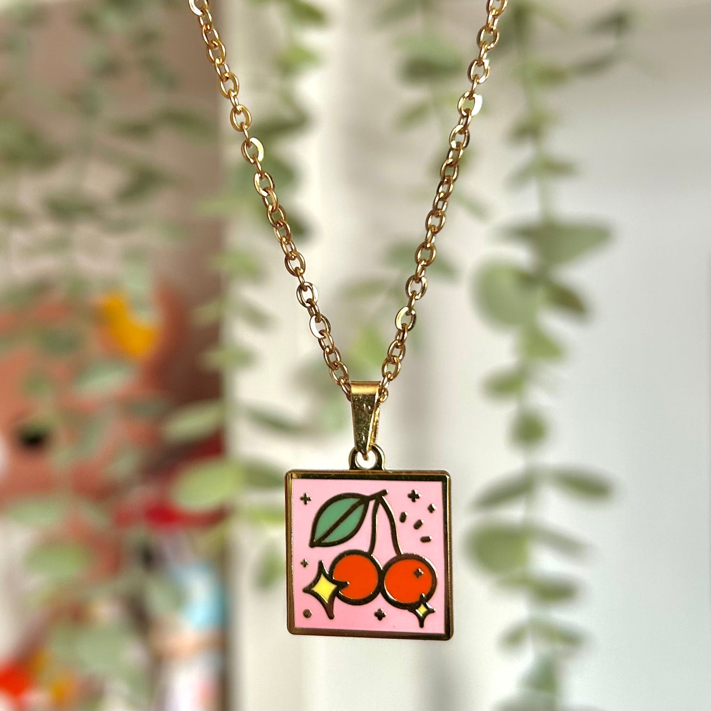 Cherry Pendant- Gold or Silver