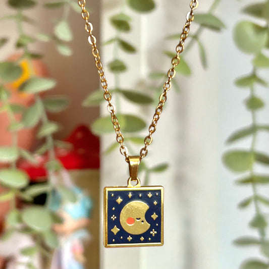 Moon Pendant- Gold or Silver