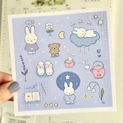 ‘Sleepy Miffy’ Art Print