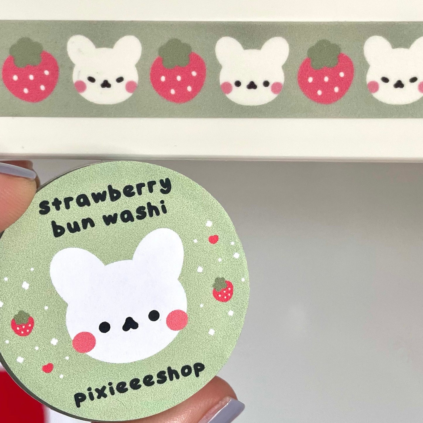 Strawberry Bunny Washi Tape