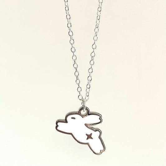 Star Bunny Necklace, Silver or Gold ✧･ﾟ: *