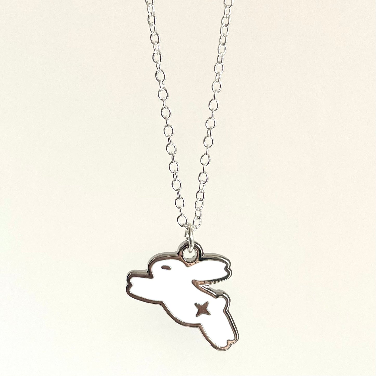 Star Bunny Necklace, Silver or Gold ✧･ﾟ: *