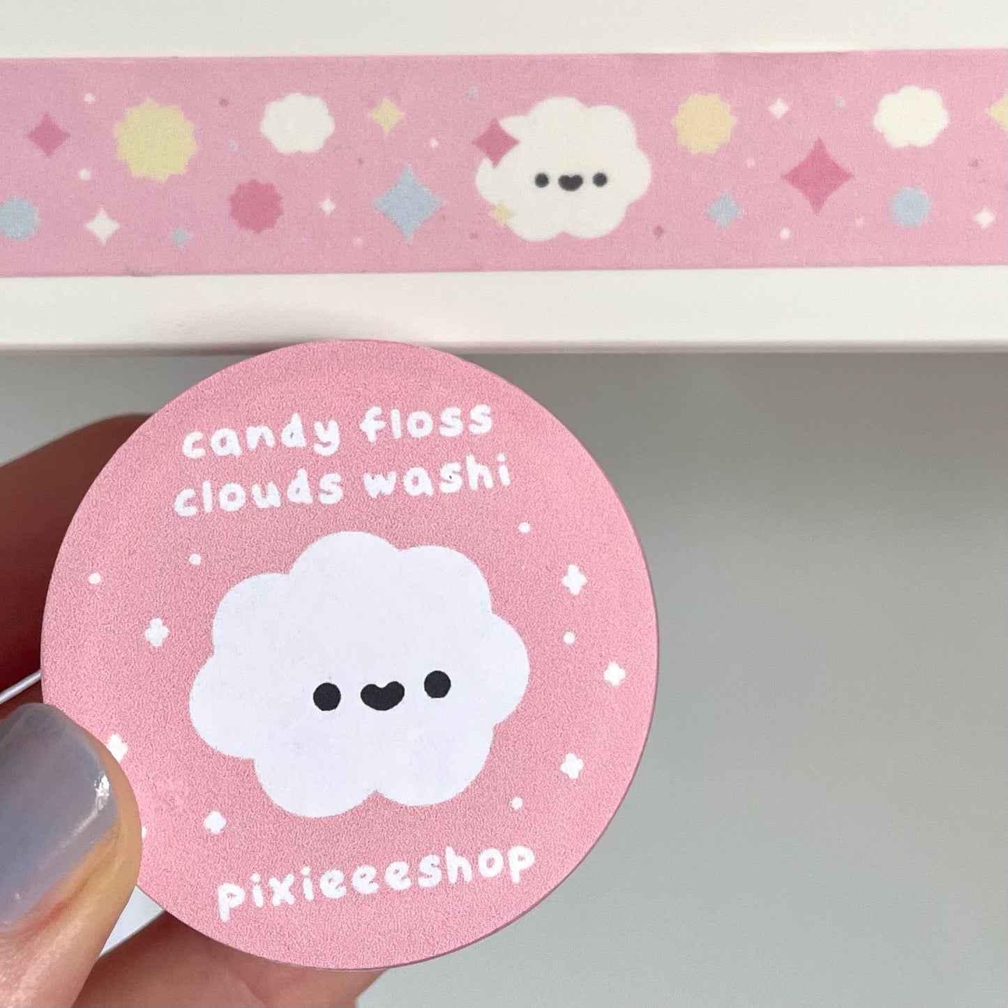 Candy Floss Clouds Washi Tape