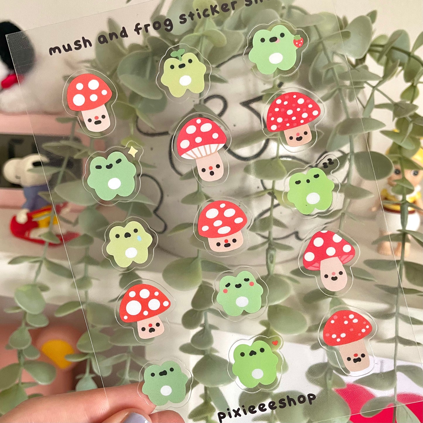 Mush and Frog Sticker Sheet